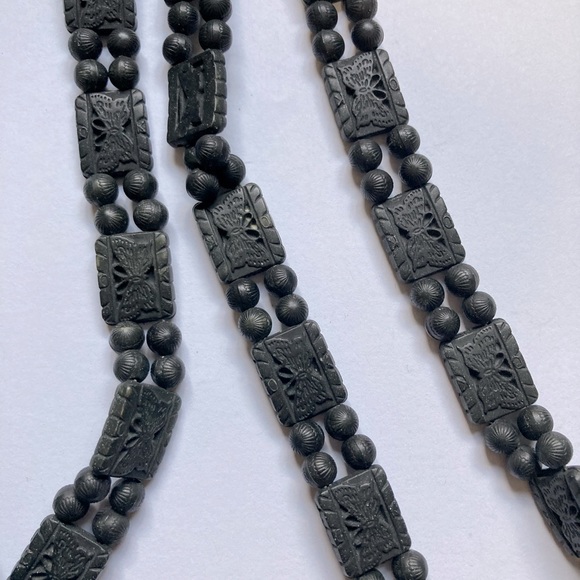 Butterfly Boho Bohemian Long Beaded Self Tie Dress Tie Belt - Picture 5 of 6